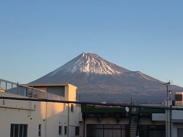 全開の富士山20171230